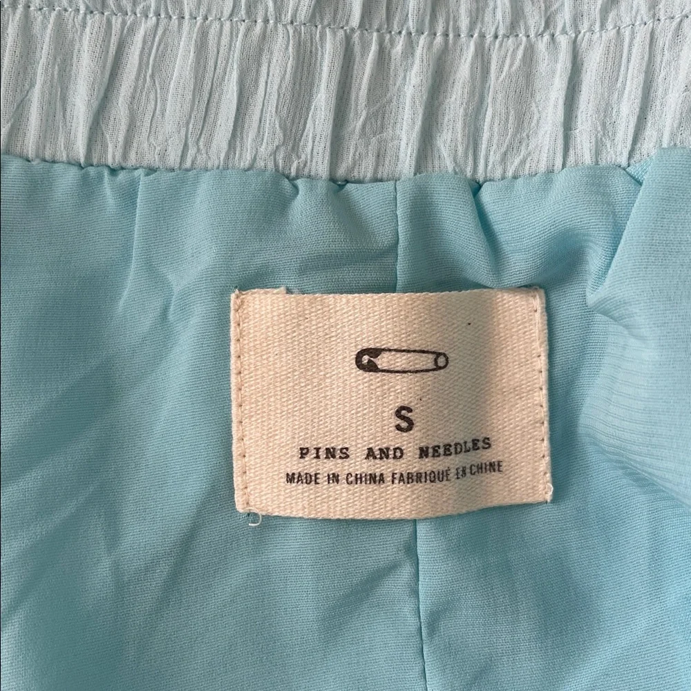 Pins and Needles Light Blue Chiffon Flowy Maxi Skirt EUC Size Small
